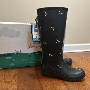 Joules Tall Welly, Black Bee